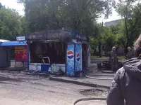 В Барнауле дотла сгорел киоск с шаурмой
