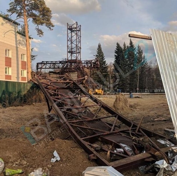 Башенный кран рухнул барнаульский детсад глазах горожан