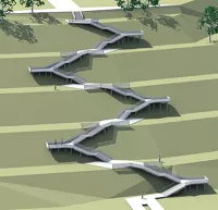 «Лестница Деринга»: барнаульский архитектор показал альтернативную дорогу в Нагорный парк