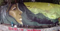 Уличные художники из Новосибирска подобрали «лук» для Горно-Алтайска