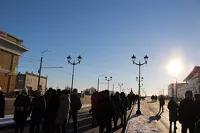 Городские власти сняли «блокпост» с моста на проспекте Ленина в Барнауле