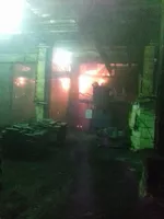 На Барнаульском шинном комбинате вновь тушили пожар