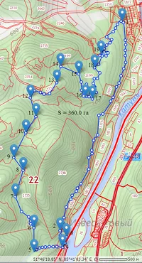 Карта-схема новых границ памятника природы «Талдинские пещеры», теперь они вплотную подходят к «Бирюзовой Катуни»