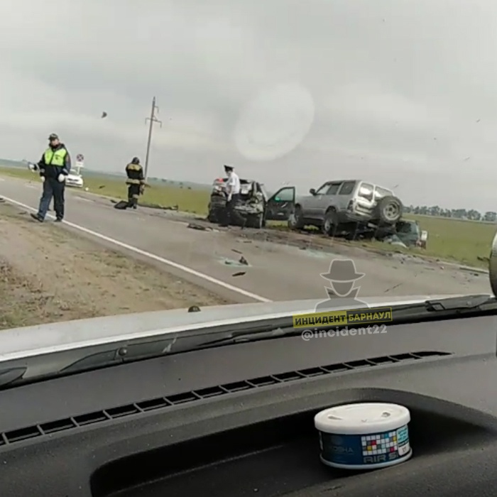 Массовая авария на трассе Барнаул - Камень-на--Оби