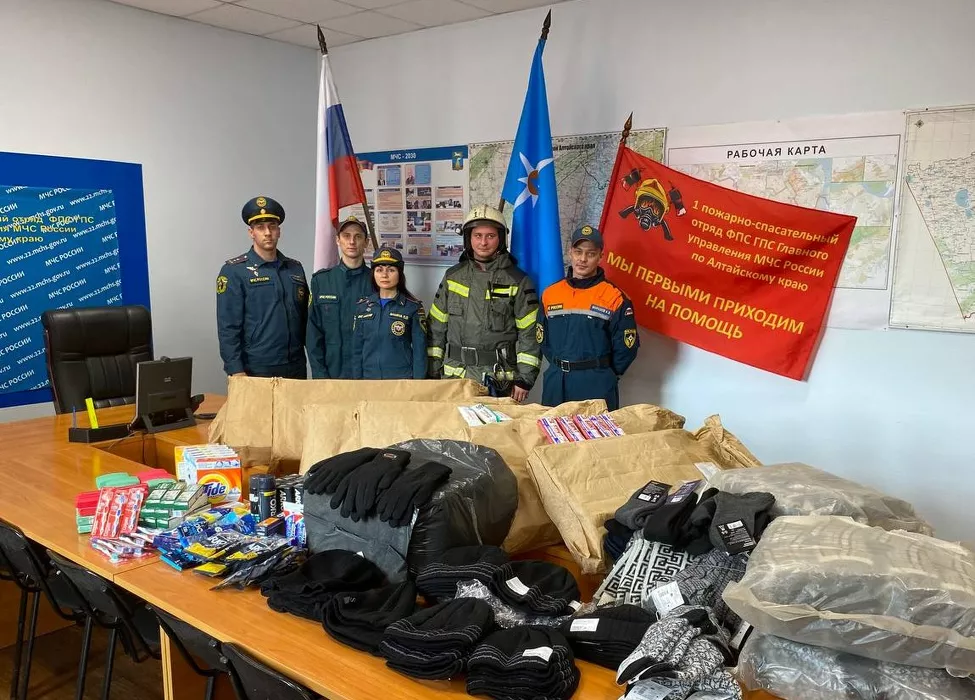 В Алтайском крае продолжается сбор помощи для российских военнослужащих