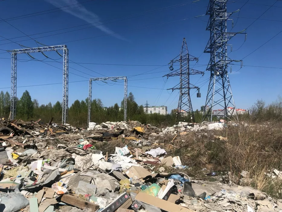 Жители Барнаула пожаловались на огромную свалку строительного мусора рядом с новостройками