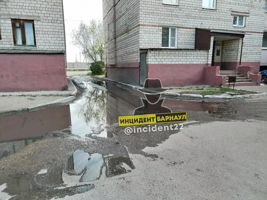 В Славгороде подвал и двор пятиэтажки топит канализационными стоками