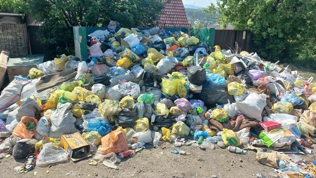 В Горно-Алтайске по вине регоператора образовался «мусорный Эверест»