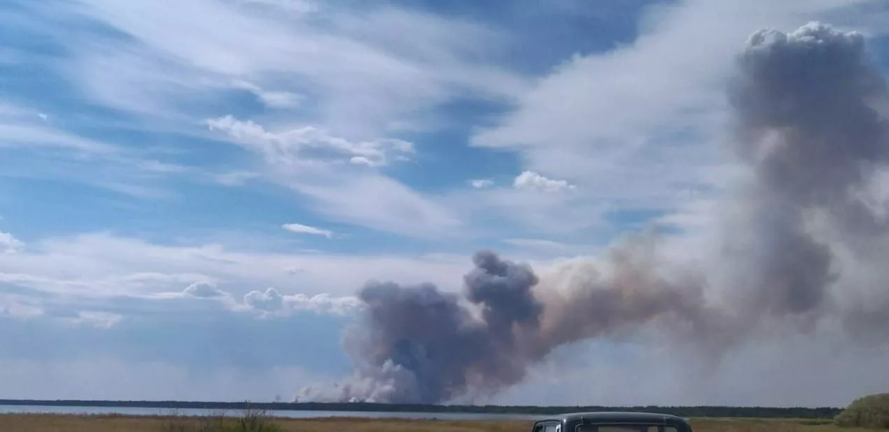 Очередной лесной пожар в Егорьевском районе за день разросся до 1,2 тысячи га