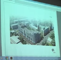 Фото с презентации проекта здания