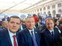 Часть делегации Алтайского края перед выступлением Владимира Путина