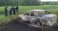 Сгоревший служебный автомобиль