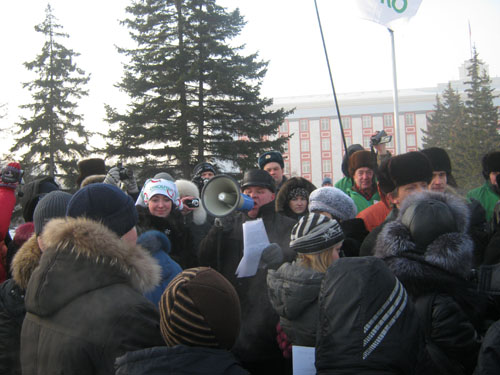 Митинг &quot;за честные выборы&quot; в Барнауле. Фоторепортаж.