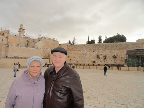 Вернувшиеся из Израиля Игорь и Татьяна Вольфсон:  желаем всем побывать в этих святых местах!