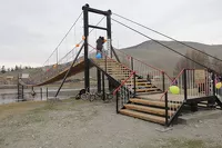 В Горном Алтае в рекордные сроки построили мост длиной 120 метров