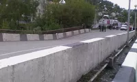 В Горно-Алтайске подмыло мост через реку Майма
