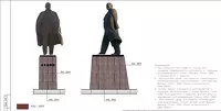 Трещины на главном памятнике Ленину в Барнауле залатают за 307 тысяч рублей