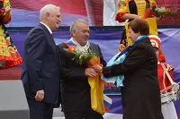 Владимир Коновалов на присвоении ему звания «Почетный гражданин Барнаула»
