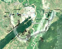 Наложение схемы выкупаемых участков на спутниковый снимок