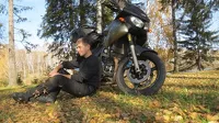 Михаил Злобин со своим мотоциклом