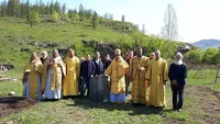 Епископ Каллистрат принял участие в освящении камня