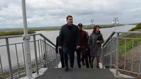 Сергей Дугин и барнаульские чиновники не побоялись пройтись по новой лестнице