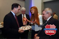 Сенатор Скотт Уокер, Александр Торшин, Мария Бутина на приеме Республиканской партии США