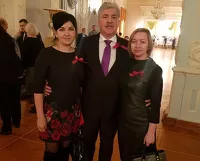 Мария Прусакова с Павлом Грудининым и Ксенией Айтаковой