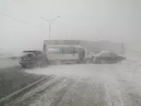 Массовое ДТП на выезде из Барнаула