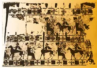 Знаменитый войлочный ковер, выставленный в Эрмитаже, и много сказавший об облике пазырыкцев