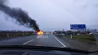Водитель УАЗа погиб во время «огненной» аварии на алтайской трассе