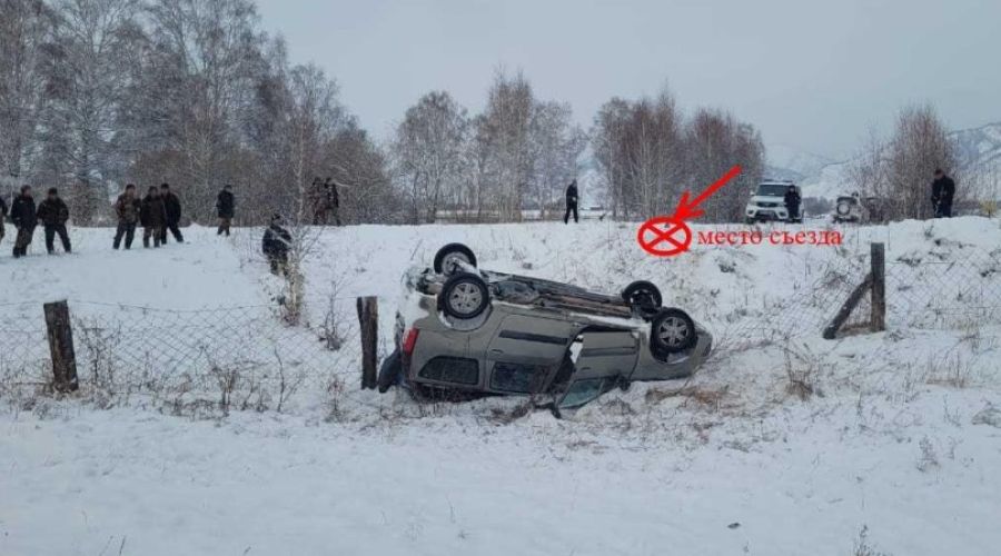 Машина встала на крышу