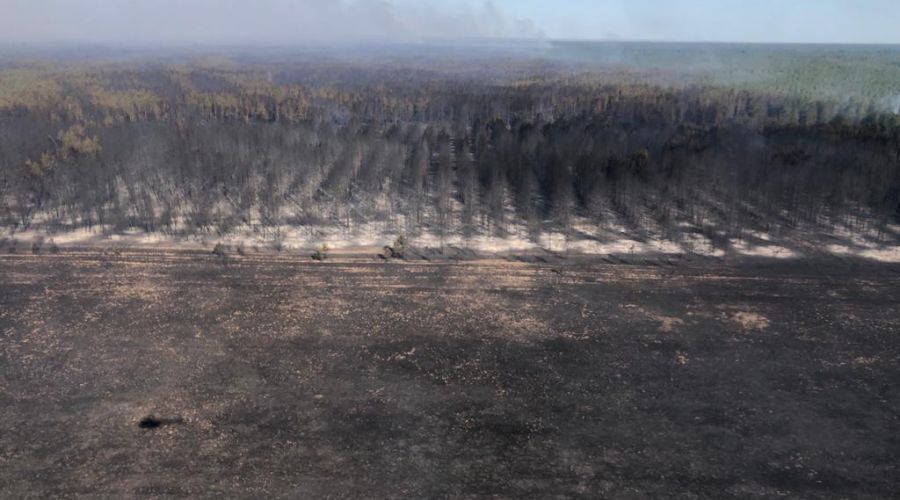 Пожар в Угловском районе