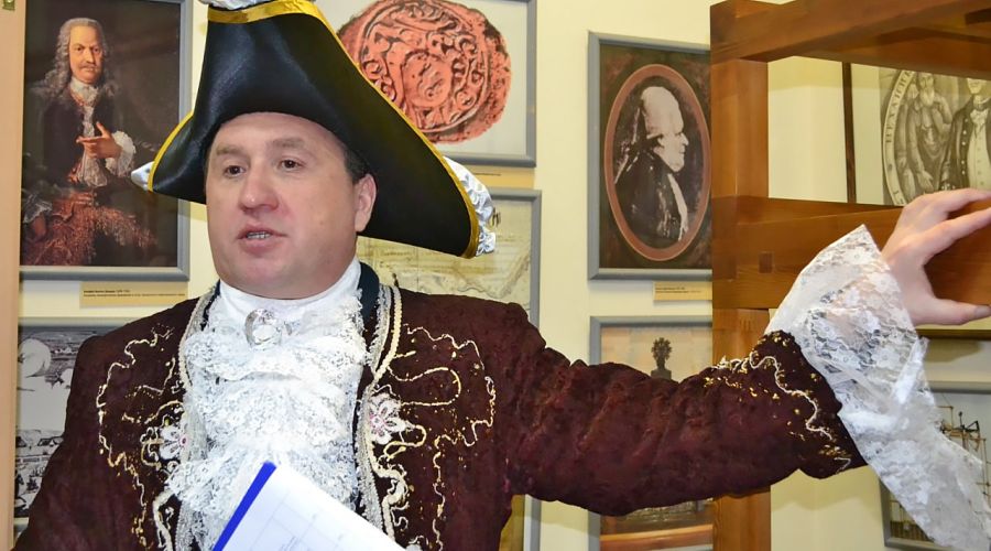 Андрей Щукин на «Музейной ночи» 2018 года