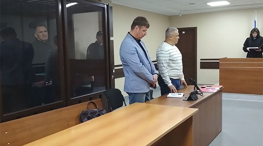 Фото из зала суда по уголовному делу Алексея Белобородова, 2019 год