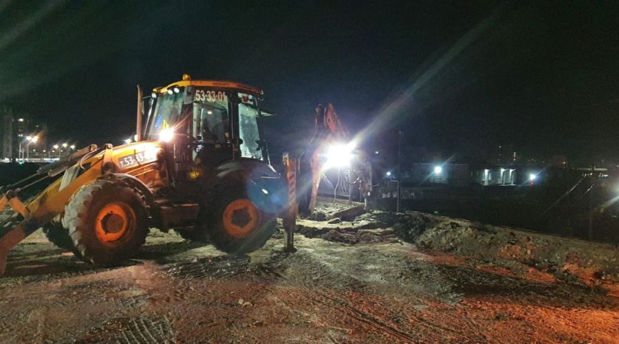 Подрядчик реконструкции моста на проспекте Ленина в Барнауле реализовал первые технологические окна