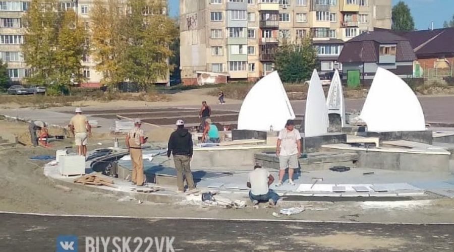 Состояние фонтана на вечер 31 августа