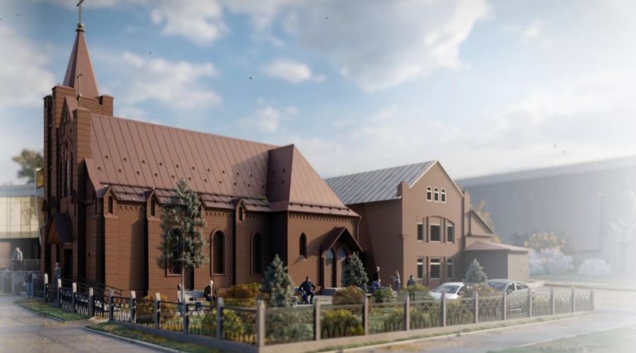 Барнаульские католики дали старт подготовительным работам перед реконструкцией готического костела