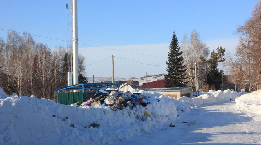 Площадка для сбора ТКО в Змеиногорске