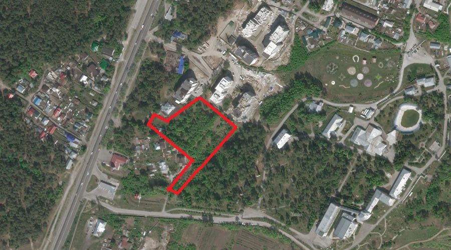 Примерное расположение будущей строительной площадки