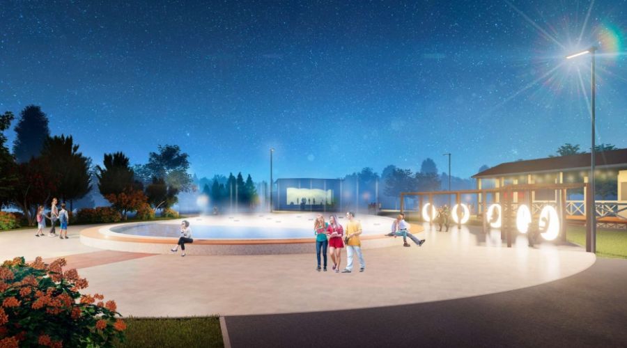 По задумке проектировщиков так будет выглядеть обновленный фонтан Центрального парка