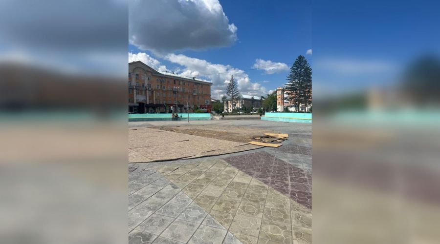 Фонтан на площади Ленина в Рубцовске пока не запущен