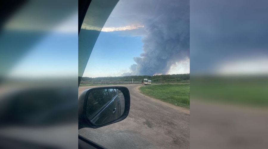 Лесной пожар в Егорьевском районе разросся до 4,2 тысяч га
