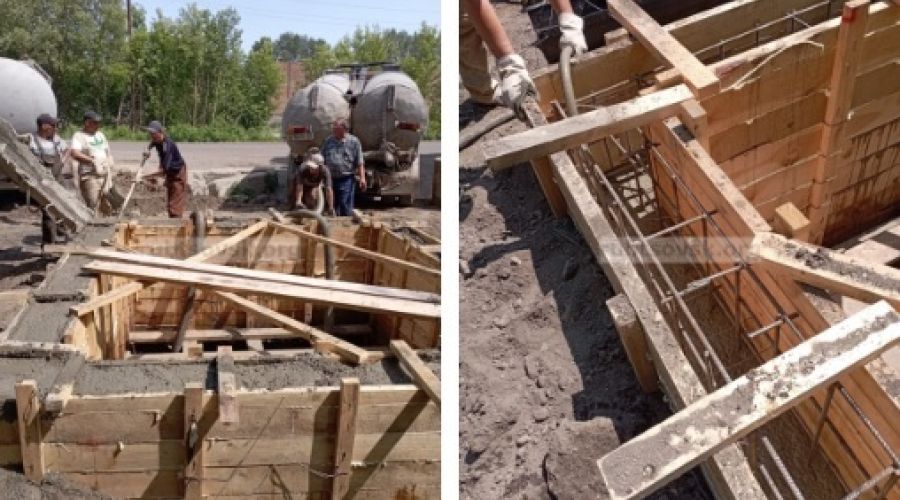 Так ремонтируют приемный колодец на Тракторной<span style=