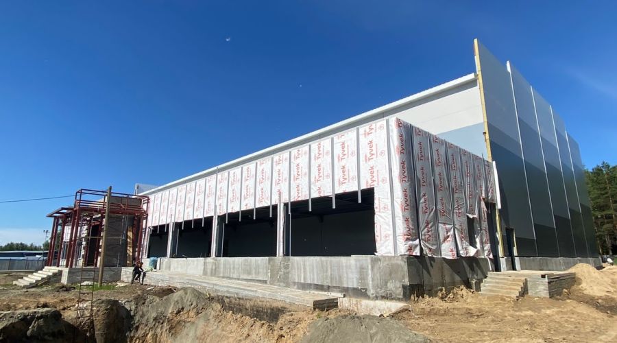 Фото одного из предыдущих этапов строительства ФОКа на Юрина