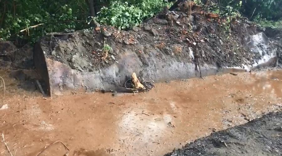 На территории заброшенного завода в Бийске образовалось «химическое болото»