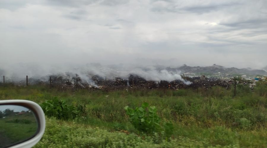 На каменской свалке ликвидировали открытое горение