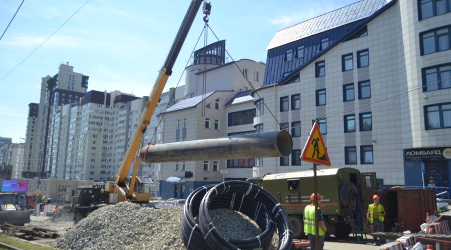 В Барнауле досрочно завершают коммунальный ремонт на Красноармейском проспекте