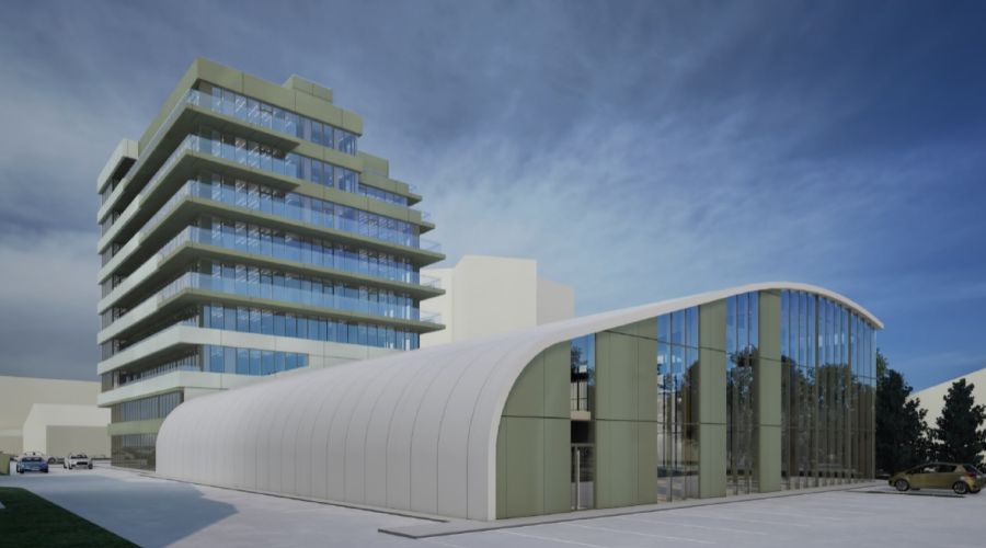 На Змеиногорском тракте в Барнауле появится современный бизнес-центр со спортзалом