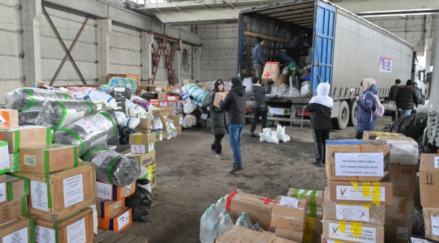 Из Алтайского края отправили третий гуманитарный конвой в Курскую область